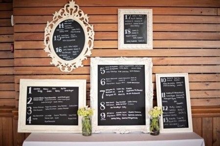 60 idee per il tuo matrimonio: segnaposti e tableau