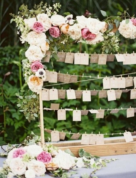 60 idee per il tuo matrimonio: segnaposti e tableau