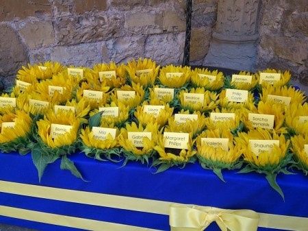 Consigli tableau de mariage tema girasole