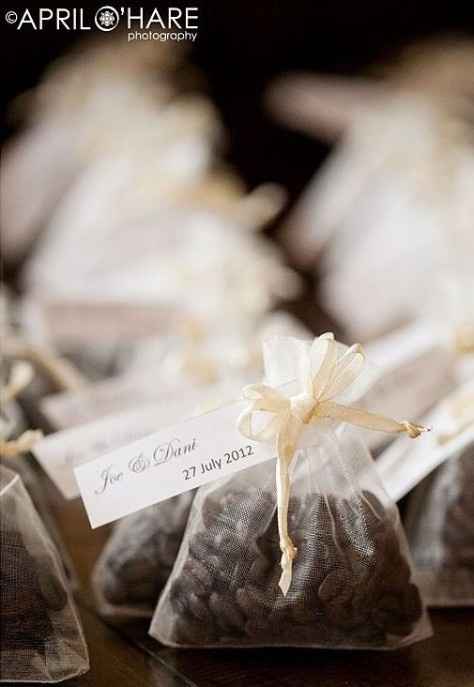 Sacchetti matrimonio a tema caffè