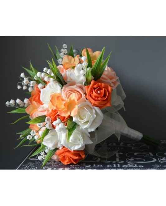 Bouquet da sposa color arancione n.1