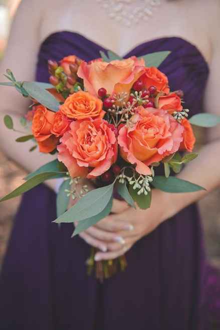 Bouquet da sposa color arancione n.1