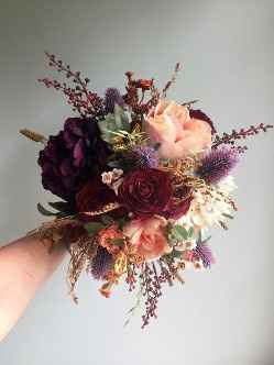 Bouquet da sposa color pesca n.1