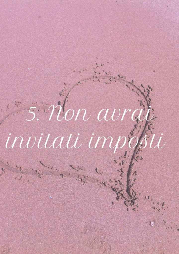 5. Non avrai invitati imposti - 1