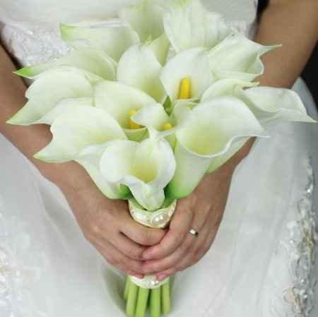 Bouquet gigli bianco e nero