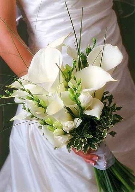 Bouquet gigli bianco e nero