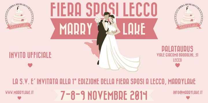A Marrylake (7 - 9 novembre, Lecco) ci saremo anche noi! ;)