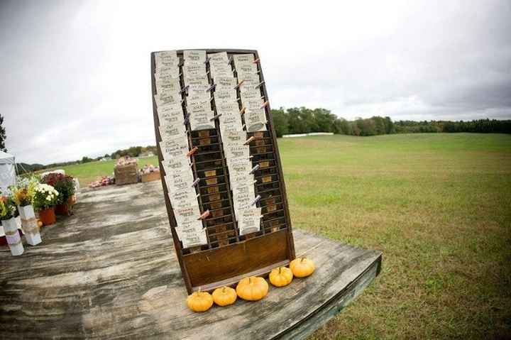 Tableau de mariage e segnaposto originale in stile shabby chic 