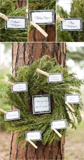 Tableau de mariage e segnaposto originale in stile shabby chic 