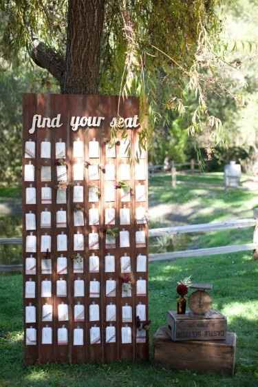 Tableau de mariage e segnaposto originale in stile shabby chic 