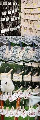 Tableau de mariage e segnaposto originale in stile shabby chic 