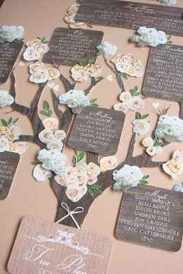 Tableau de mariage e segnaposto originale in stile shabby chic 