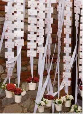 Tableau de mariage e segnaposto originale in stile shabby chic 