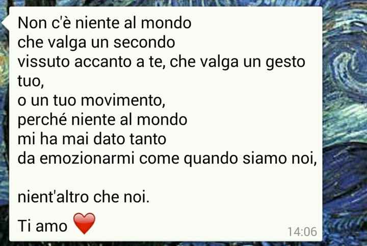 Chi è stato il primo a dire "ti amo" tu o fm e quando?