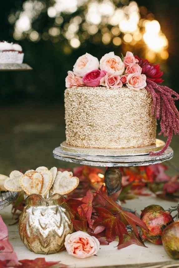 Matrimonio in autunno - la torta nuziale