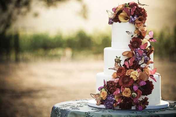 Matrimonio in autunno - la torta nuziale