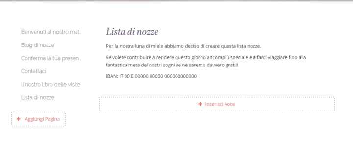 Come creare una lista di nozze n-line con il wedding site di M.com?