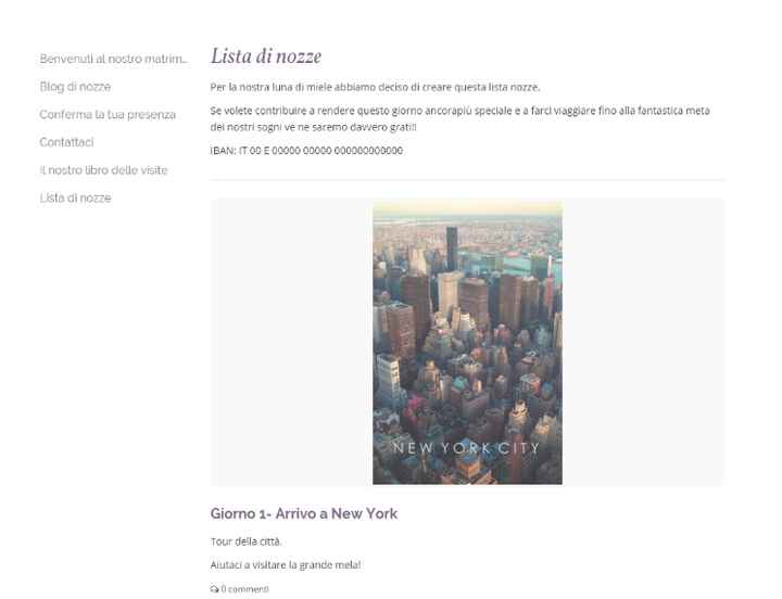 Come creare una lista di nozze n-line con il wedding site di M.com?