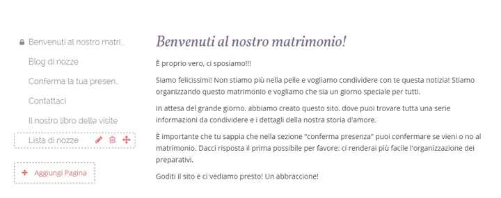 Come creare una lista di nozze n-line con il wedding site di M.com?