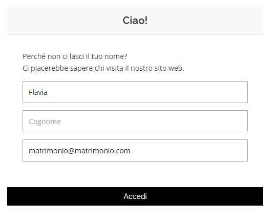 Come creare una lista di nozze n-line con il wedding site di M.com?