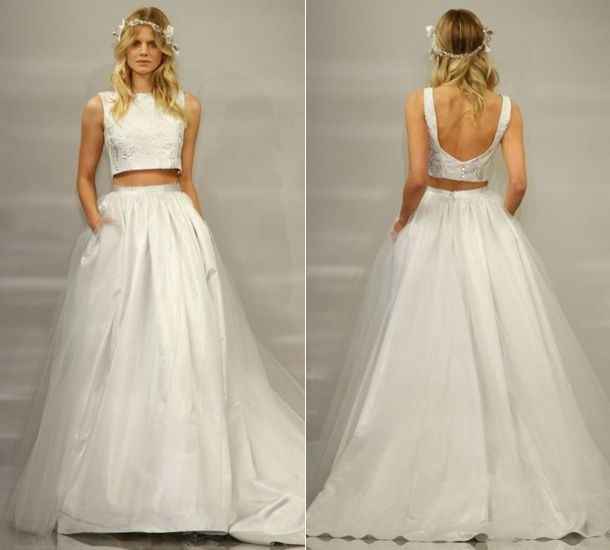 Abiti da sposa Crop Top n. 33