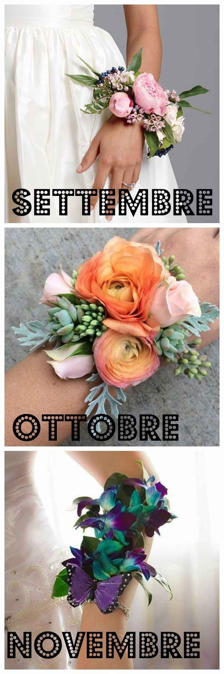 Dimmi in che mese ti sposi e ti dirò quale corsage indossare!