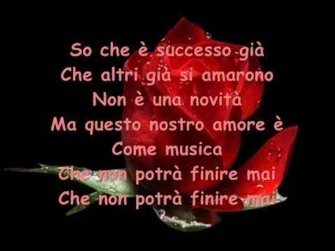 Condividi una parte di testo della vostra canzone d'amore!