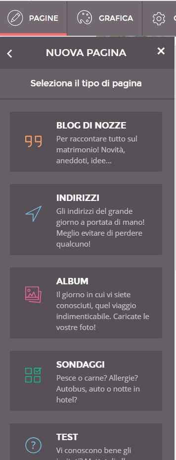 creare lista di nozze