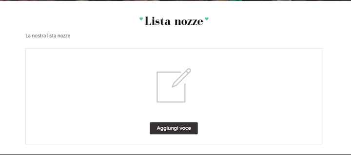 creare lista di nozze