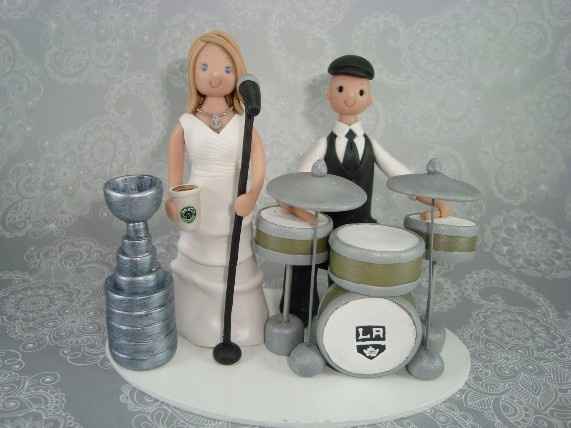 Cake topper sposi batteria