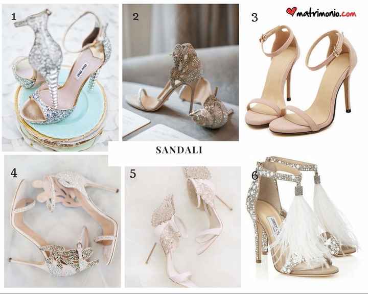 Combina il tuo look sposa con queste scarpe