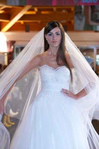 Acconciatura sposa capelli sciolti con velo