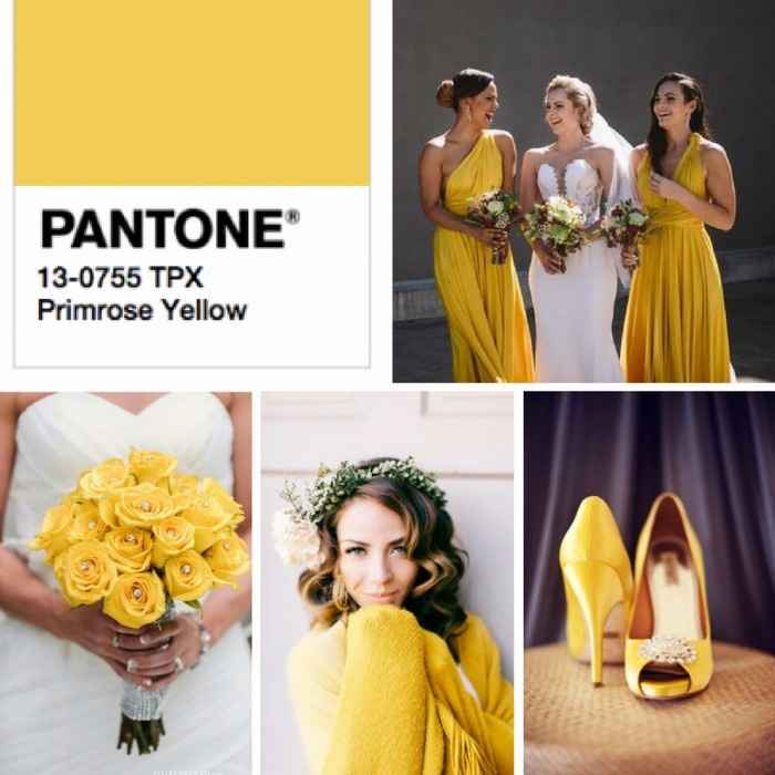 Primrose Yellow: colore di nozze - Pantone 2017