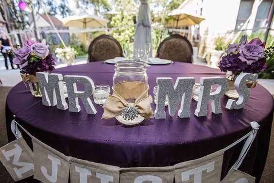 tema di nozze mr and mrs colore  argento