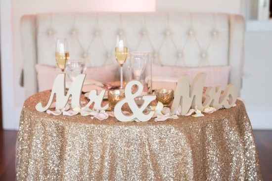 tema di nozze mr and mrs colore  oro