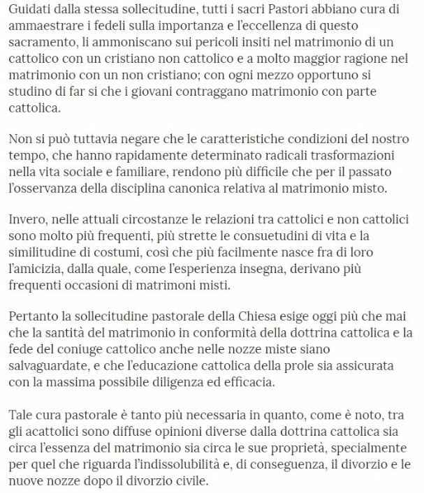 matrimonio misto