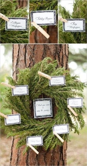 Tableau de mariage e segnaposto originale in stile shabby chic