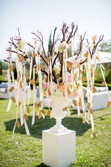 Tableau de mariage e segnaposto originale in stile shabby chic