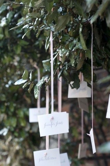 Tableau de mariage e segnaposto originale in stile shabby chic