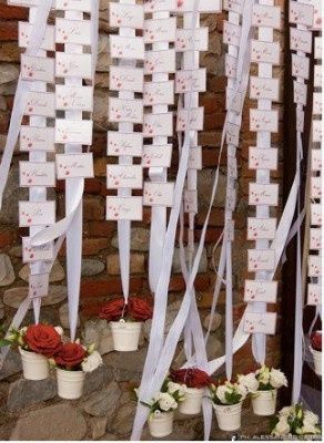 Tableau de mariage e segnaposto originale in stile shabby chic