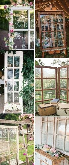Tableau de mariage e segnaposto originale in stile shabby chic