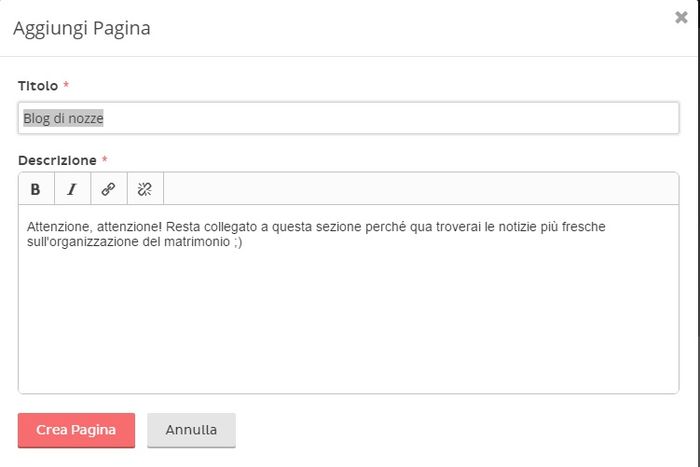 Come creare una lista di nozze iban con il wedding site di Matrimonio.com? 3