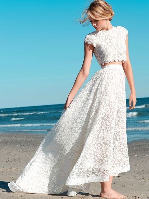 Abiti da sposa Crop Top n. 23