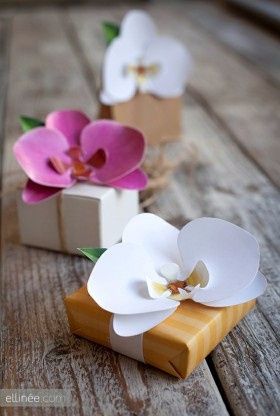 segnaposto tema nozze orchidea