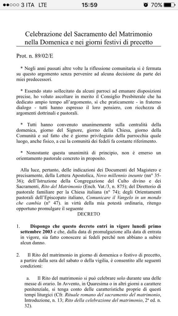 Matrimonio di domenica! - 1