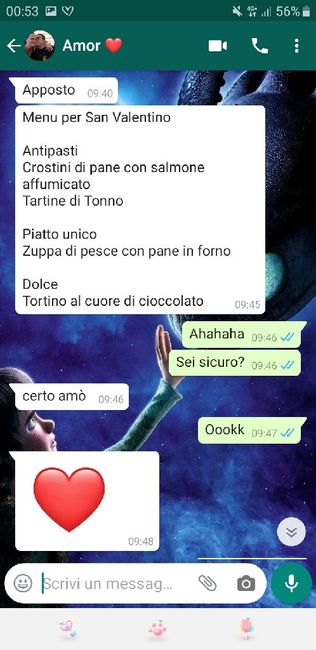 Condividi lo screenshot dell'ultimo messaggio che vi siete inviati 8
