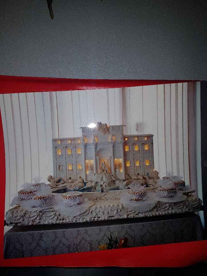 Plastico fontana di Trevi per torta - 1