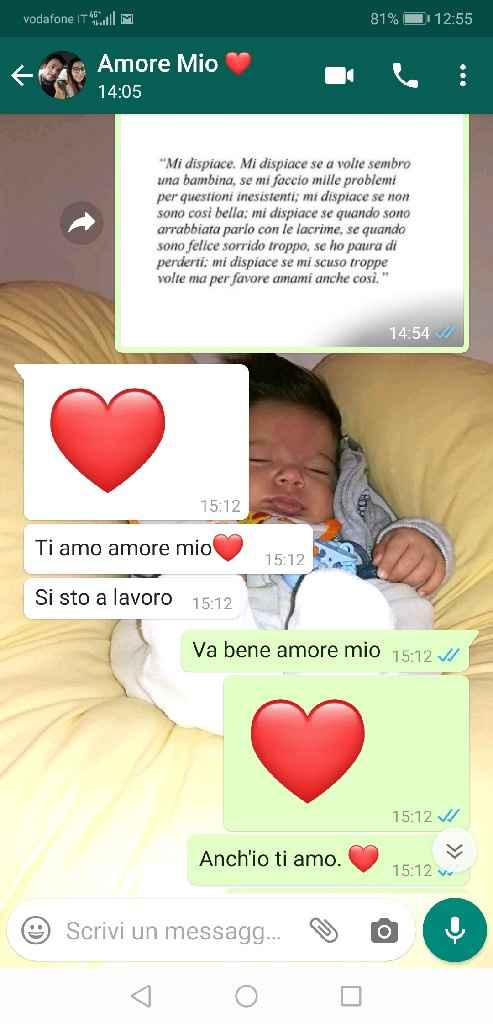 Condividi lo screenshot dell'ultimo messaggio che vi siete inviati - 1