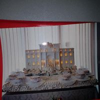 Plastico fontana di Trevi per torta - 1