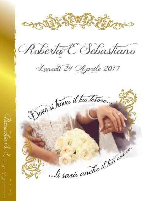 Fronte copertina libretto messa